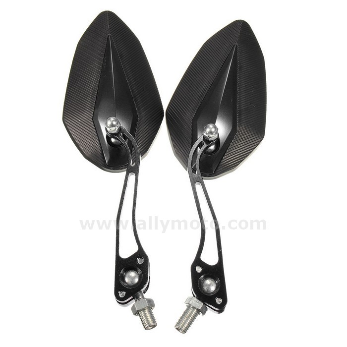 88 Universal 10Mm 8Mm Motorcycle Rear View Mirrors Yamaha Honda Suzuki@2